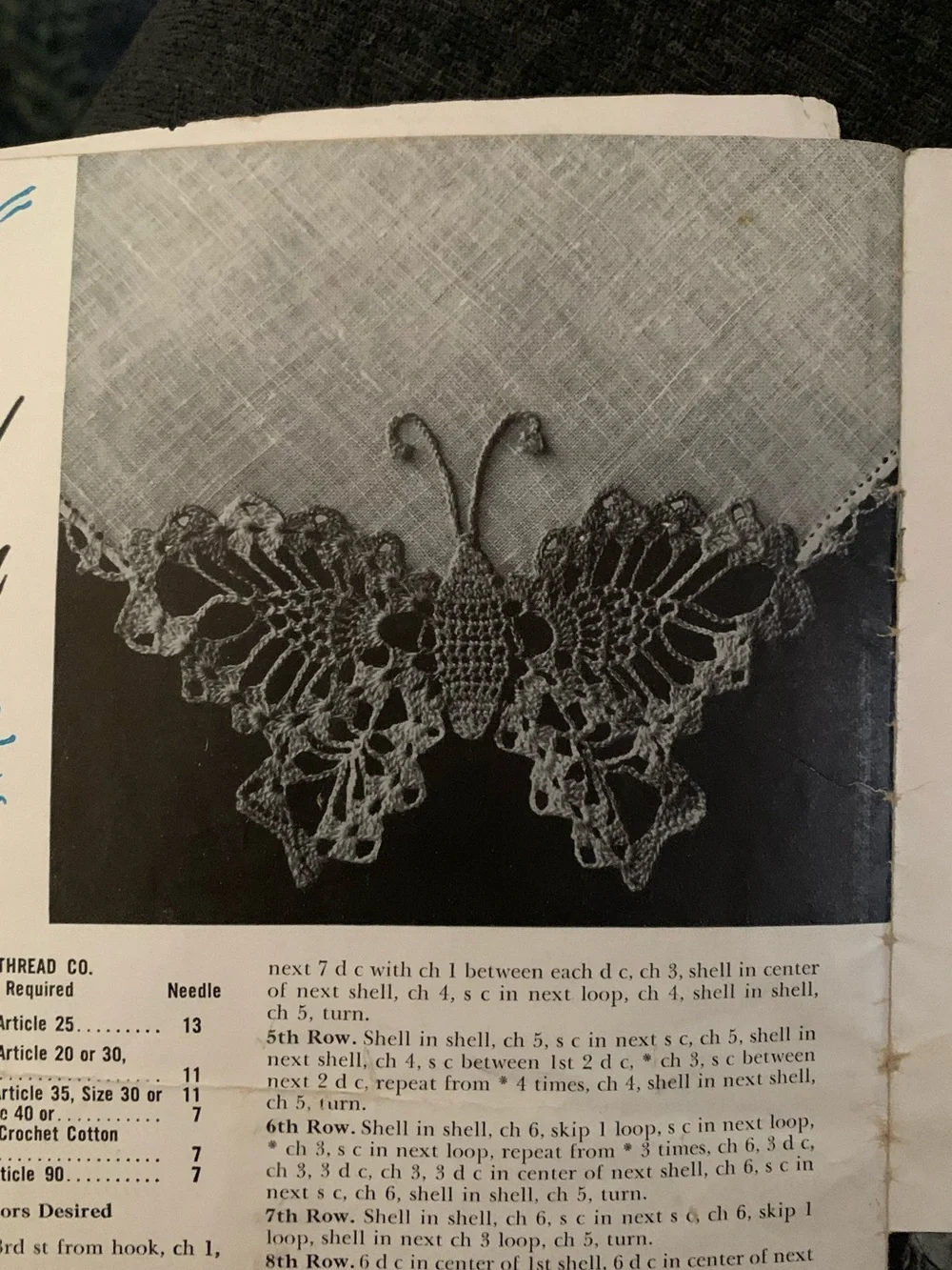 Lot of 3 Vintage Crochet Doilies & Flower Edgings Pattern Booklets